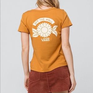 yellow vans sunflower shirt !